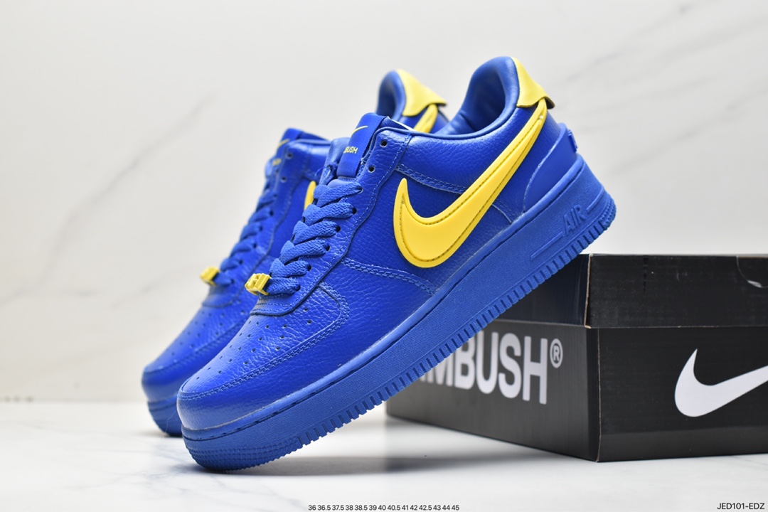 板鞋, 休闲鞋, Swoosh, Nike Air Force 1 Low, Nike Air Force 1, Nike Air, NIKE, DV3464-400, Air Force 1 Low, Air Force 1 - 耐克 Nike Air Force 1 Low"Game Rovaland Vivid Sulfur"潮流经典防滑耐磨低帮 板鞋 蓝黄色 DV3464-400