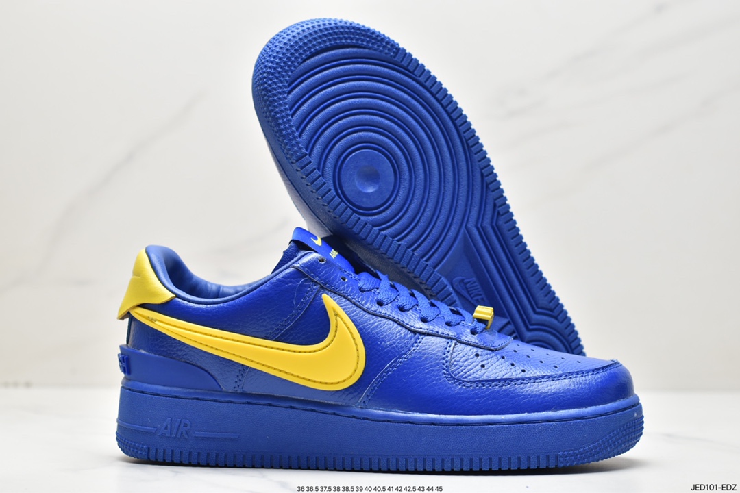 板鞋, 休闲鞋, Swoosh, Nike Air Force 1 Low, Nike Air Force 1, Nike Air, NIKE, DV3464-400, Air Force 1 Low, Air Force 1 - 耐克 Nike Air Force 1 Low"Game Rovaland Vivid Sulfur"潮流经典防滑耐磨低帮 板鞋 蓝黄色 DV3464-400