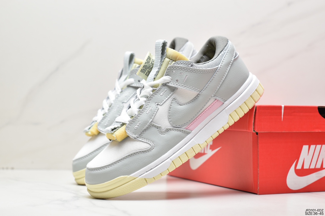 板鞋, 休闲鞋, Swoosh, Nike Dunk Low Remastered "WhiteGum”, Nike Dunk Low, Nike Dunk, NIKE, DV0821 100, Dunk Low, Dunk - 耐克 Nike Dunk Low Remastered "WhiteGum”防滑减震耐磨低帮 板鞋白色 DV0821 100