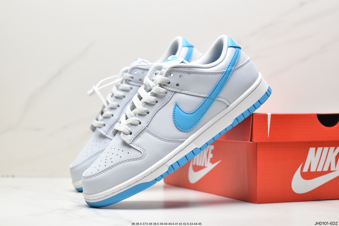 篮球鞋, 板鞋, Swoosh, Nike Dunk Low Retro, Nike Dunk Low, Nike Dunk, NIKE, DV0831-001, Dunk Low, Dunk - 耐克 Nike Dunk Low Retro 蓝灰色 防滑减震耐磨低帮板鞋 DV0831-001