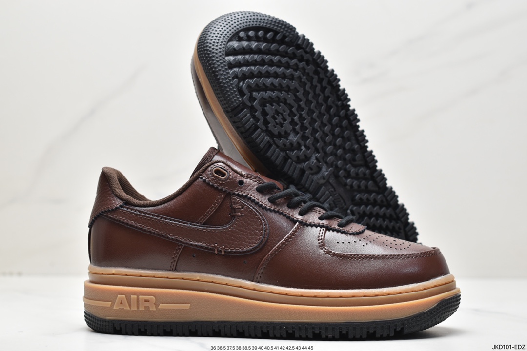 运动鞋, 板鞋, 休闲鞋, 休闲运动鞋, Nike Air Force 1 Luxe"Brown Basalt", Nike Air Force 1, Nike Air, NIKE, DM2451-200, Air Force 1 - 耐克 Nike Air Force 1 Luxe"Brown Basalt"低帮休闲板鞋 黑棕色 DM2451-200