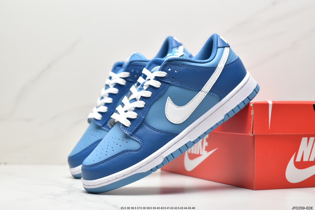 运动鞋, 休闲鞋, Zoom Air, Zoom, Swoosh, Nike Dunk Low, Nike Dunk, NIKE, Dunk Low, Dunk - 耐克 Nike Dunk Low “Dark Marina Blue” 滨海蓝 防滑耐磨 低帮休闲鞋 DJ6188-400