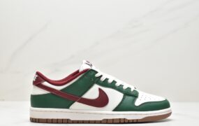 耐克 Nike Dunk Low “Gorge Green” 潮流 低帮 耐磨防滑 休闲板鞋 酒红白绿 FB7160-161