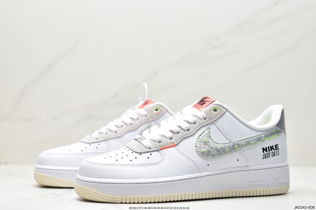 空军一号, 板鞋, Swoosh, Nike Air Force 1 Low, Nike Air Force 1, Nike Air, NIKE, FB1853 111, Air Force 1, AF1 - 耐克 Nike Air Force 1 Low 空军一号 低帮 减震耐磨 休闲板鞋 FB1853 111