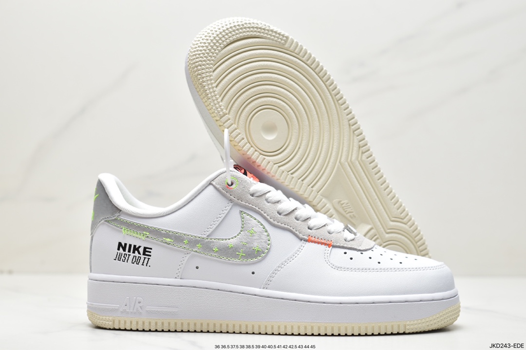 空军一号, 板鞋, Swoosh, Nike Air Force 1 Low, Nike Air Force 1, Nike Air, NIKE, FB1853 111, Air Force 1, AF1 - 耐克 Nike Air Force 1 Low 空军一号 低帮 减震耐磨 休闲板鞋 FB1853 111