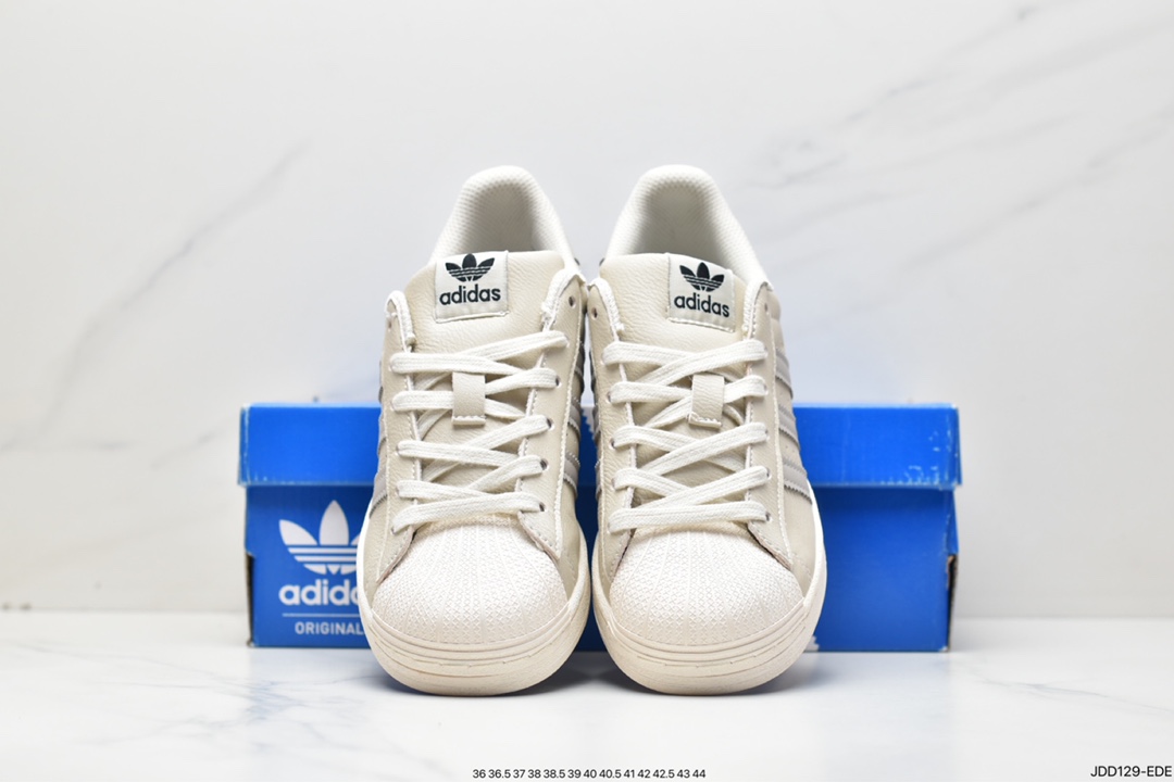 运动鞋, 运动板鞋, 板鞋, 三叶草, Superstar, Originals Superstar, Originals, Original, GW4441, Adidas - 阿迪达斯Adidas三叶草 Originals Superstar"Sail/Green/Lace"贝壳头系列 低帮 经典百搭 休闲运动板鞋 GW4441