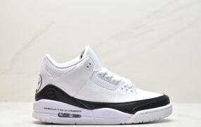 乔丹 AJ3 Fragment Design x Jordan Air Jordan 3retro sp”white”藤原浩 耐磨中帮 复古篮球鞋 男女同款 黑白 DA3595-100