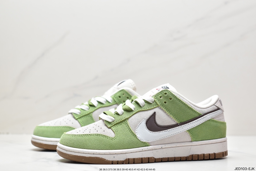 运动鞋, 板鞋, Nike Dunk Low SE “85”, Nike Dunk Low, Nike Dunk, NIKE, Dunk Low, Dunk, DO9457-104 - 耐克 Nike Dunk Low SE “85” 灰绿双勾 舒适 防滑耐磨 低帮 休闲板鞋 DO9457-104