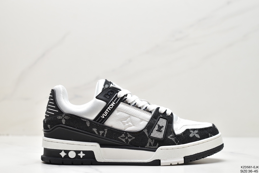 路易威登 Louis Vuitton Trainer Sneaker Low 休闲运动 文化 百搭 篮球板鞋 1A9JG9