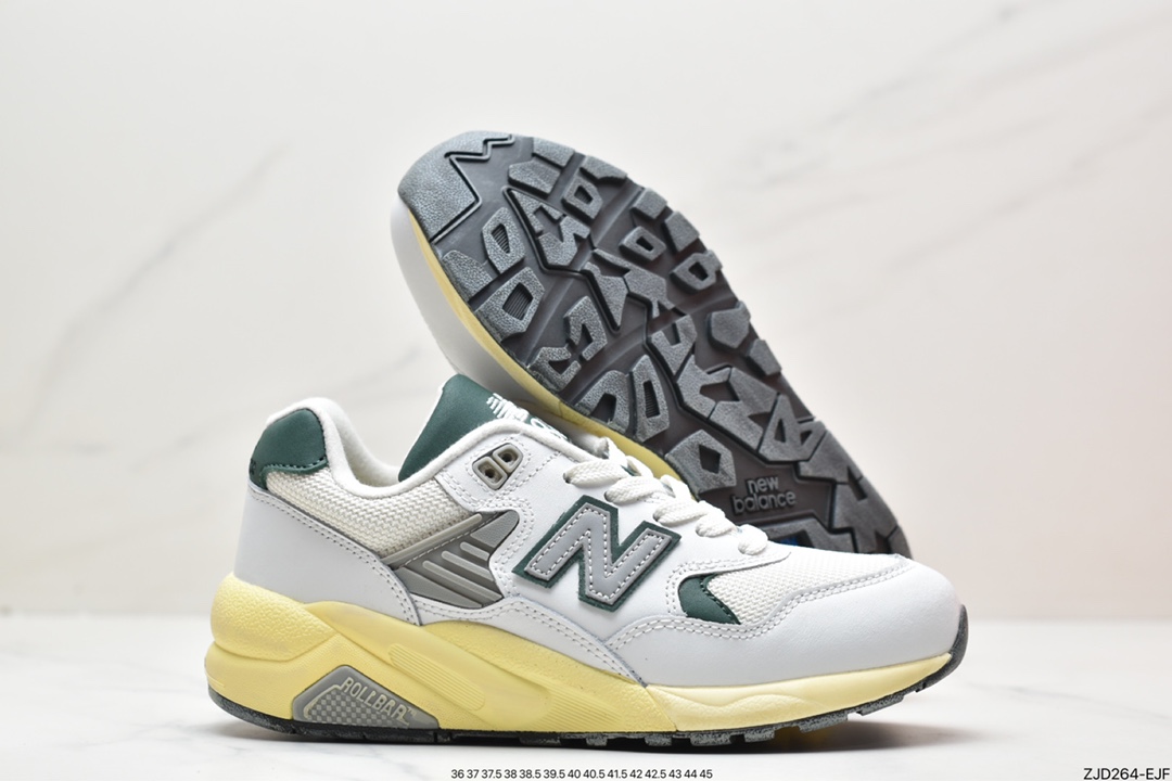 运动鞋, 跑步鞋, 新百伦, New Balance NB 580, New Balance, MT580RCA - 新百伦 New Balance NB 580 防滑耐磨 低帮 跑步鞋 男女同款白绿黄 MT580RCA