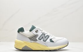 新百伦 New Balance NB 580 防滑耐磨 低帮 跑步鞋 男女同款白绿黄 MT580RCA