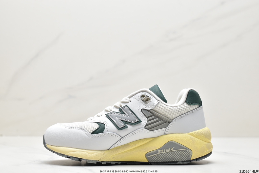 运动鞋, 跑步鞋, 新百伦, New Balance NB 580, New Balance, MT580RCA - 新百伦 New Balance NB 580 防滑耐磨 低帮 跑步鞋 男女同款白绿黄 MT580RCA