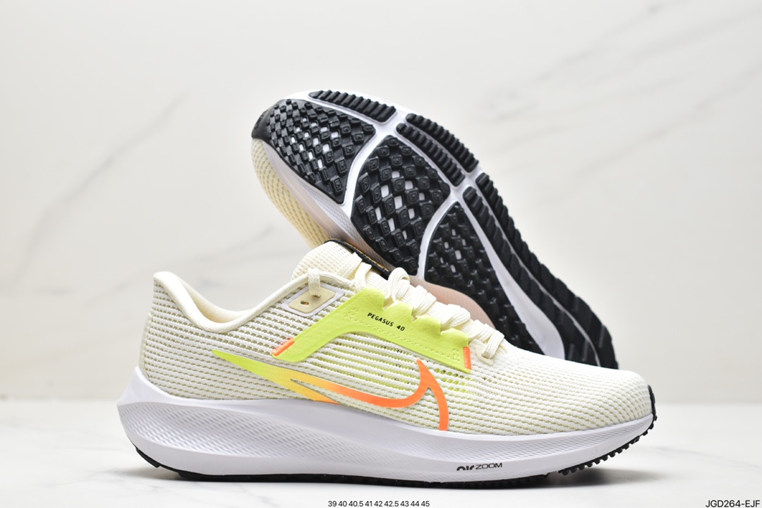 飞马40, 运动鞋, 跑步鞋, Zoom, Pegasus, Nike Air Zoom Pegasus 40, Nike Air Zoom Pegasus, Nike Air, NIKE, Flywire, DV3853- 101, Air Zoom - 耐克 Nike Air Zoom Pegasus 40 飞马40 耐磨透气 低帮 跑步鞋 米白 DV3853- 101