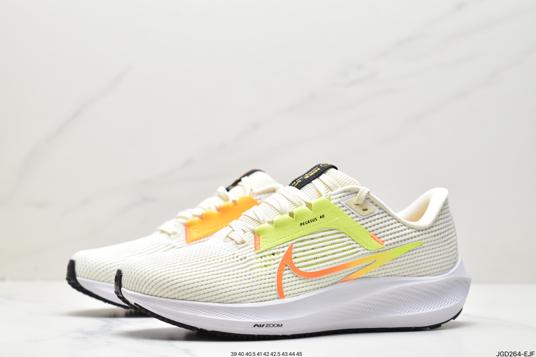 飞马40, 运动鞋, 跑步鞋, Zoom, Pegasus, Nike Air Zoom Pegasus 40, Nike Air Zoom Pegasus, Nike Air, NIKE, Flywire, DV3853- 101, Air Zoom - 耐克 Nike Air Zoom Pegasus 40 飞马40 耐磨透气 低帮 跑步鞋 米白 DV3853- 101