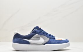 耐克 Nike SB Force 58 耐磨防滑 低帮 休闲板鞋 男女同款 灰蓝 CZ2959-403