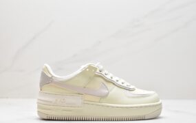 耐克 Nike Air Force 1 Low Shadow“CoconutMilk”防滑轻便 低帮板鞋 女款 米黄 CU8591-102