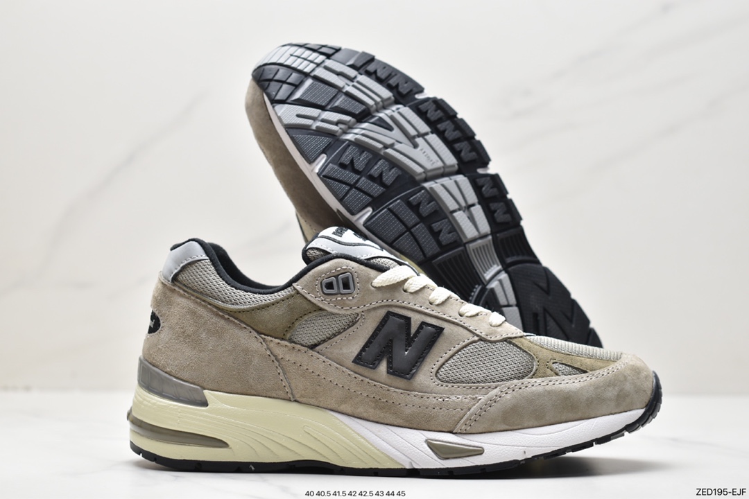 跑步鞋, 新百伦, New Balance, M991JJA, JJJJound xNew Balance NB 991, JJJJound, ENCAP, ABZORB - 新百伦 JJJJound xNew Balance NB 991 棕色 减震耐磨防滑 低帮 跑步鞋 女款 M991JJA