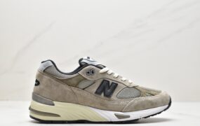 新百伦 JJJJound xNew Balance NB 991 棕色 减震耐磨防滑 低帮 跑步鞋 女款 M991JJA