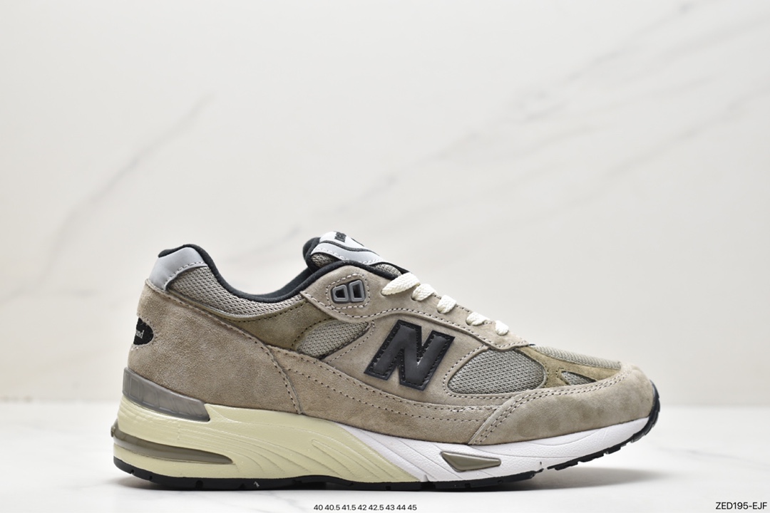 新百伦 JJJJound xNew Balance NB 991 棕色 减震耐磨防滑 低帮 跑步鞋 女款 M991JJA