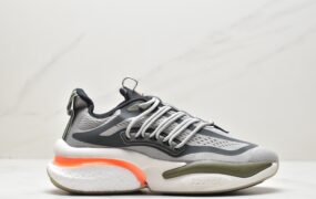 阿迪达斯 adidas ALPHABoosTV1 Sustainabe 舒适潮流 轻便耐磨防滑 低帮 跑步鞋 白色 HP2763