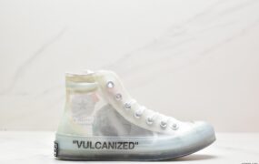 匡威 Off-White x Converse 1970s Chuck Taylor All Star 防滑耐磨 潮流 高帮 休闲板鞋 AA3836-100