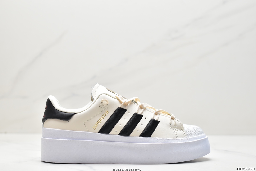 阿迪达斯 Adidas Originals SUPERSTAR W 增高耐磨 复古休闲板鞋 IF4827