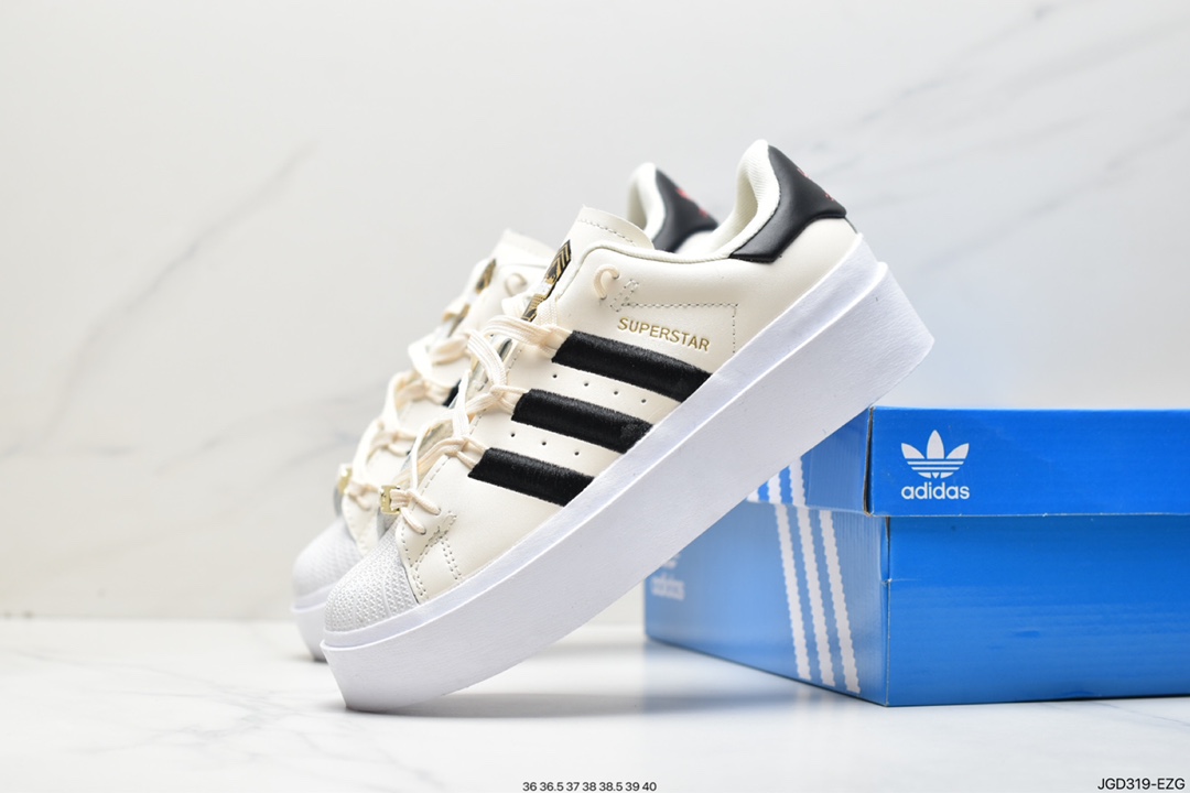 运动鞋, 板鞋, 休闲板鞋, Superstar, Originals, Original, IF4827, EVA, Adidas Originals SUPERSTAR W, adidas Originals, Adidas - 阿迪达斯 Adidas Originals SUPERSTAR W 增高耐磨 复古休闲板鞋 IF4827