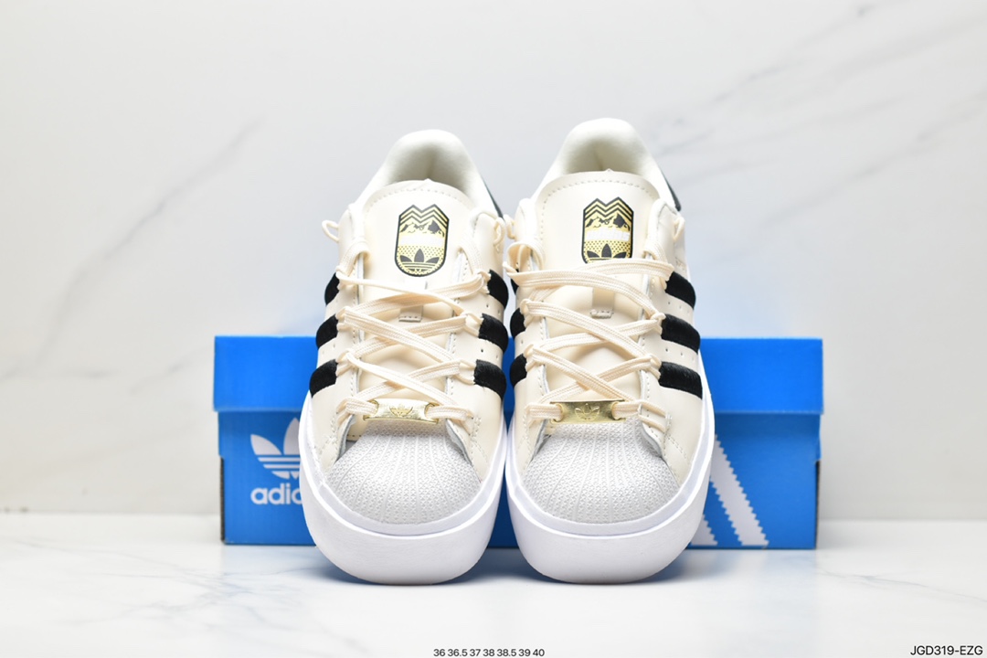 运动鞋, 板鞋, 休闲板鞋, Superstar, Originals, Original, IF4827, EVA, Adidas Originals SUPERSTAR W, adidas Originals, Adidas - 阿迪达斯 Adidas Originals SUPERSTAR W 增高耐磨 复古休闲板鞋 IF4827