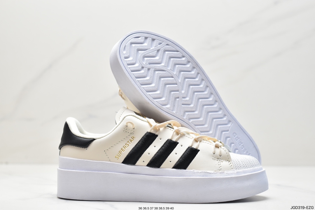 运动鞋, 板鞋, 休闲板鞋, Superstar, Originals, Original, IF4827, EVA, Adidas Originals SUPERSTAR W, adidas Originals, Adidas - 阿迪达斯 Adidas Originals SUPERSTAR W 增高耐磨 复古休闲板鞋 IF4827