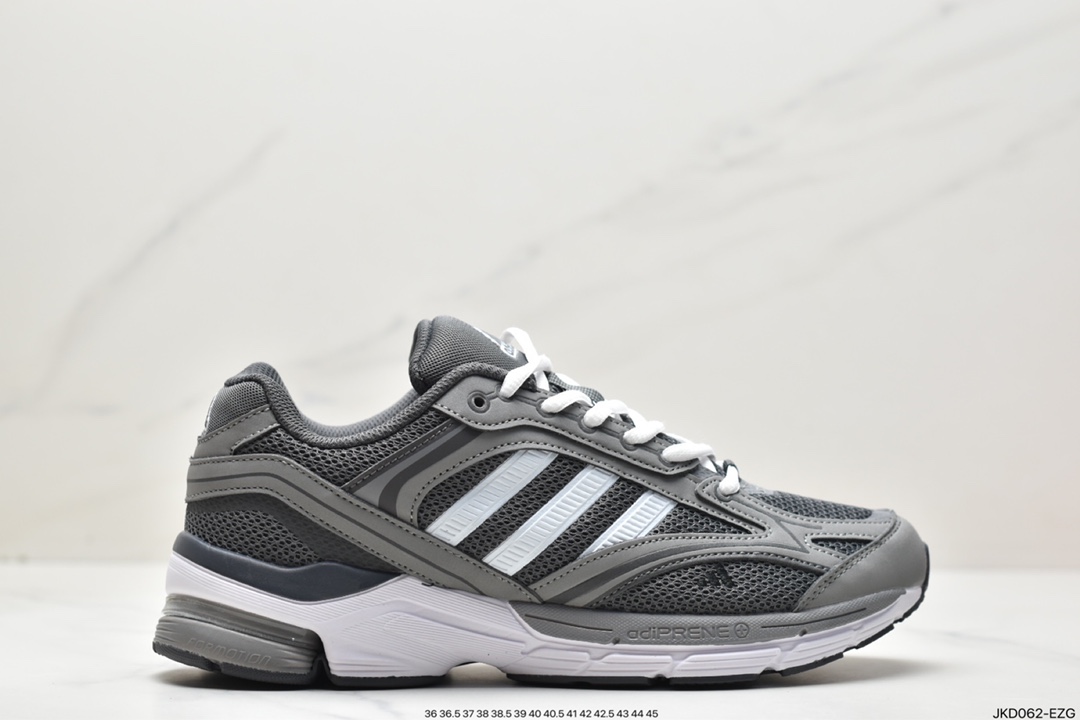 阿迪达斯 Adidas Spiritain 2000″Black/Grey/White” 低帮 老爹风 复古透气 缓震休闲 运动慢跑鞋 GW5827