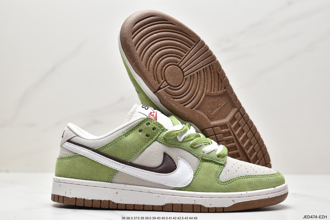 板鞋, Swoosh, Nike Dunk Low SE “85”, Nike Dunk Low, Nike Dunk, NIKE, EVA, Dunk Low, Dunk, DO9457-104 - 耐克 Nike Dunk Low SE “85” 灰绿双勾 防滑耐磨 低帮 潮流休闲板鞋 DO9457-104