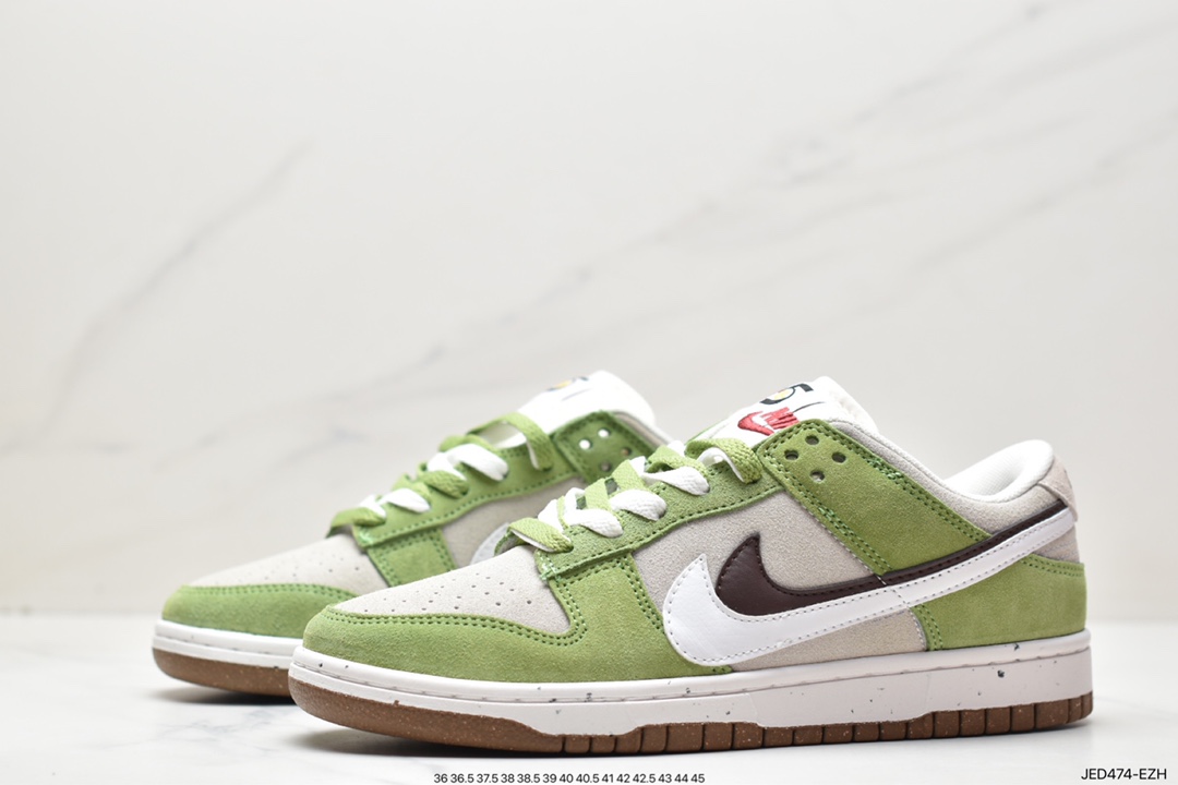 板鞋, Swoosh, Nike Dunk Low SE “85”, Nike Dunk Low, Nike Dunk, NIKE, EVA, Dunk Low, Dunk, DO9457-104 - 耐克 Nike Dunk Low SE “85” 灰绿双勾 防滑耐磨 低帮 潮流休闲板鞋 DO9457-104