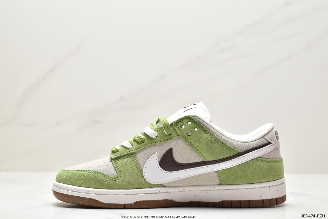 板鞋, Swoosh, Nike Dunk Low SE “85”, Nike Dunk Low, Nike Dunk, NIKE, EVA, Dunk Low, Dunk, DO9457-104 - 耐克 Nike Dunk Low SE “85” 灰绿双勾 防滑耐磨 低帮 潮流休闲板鞋 DO9457-104