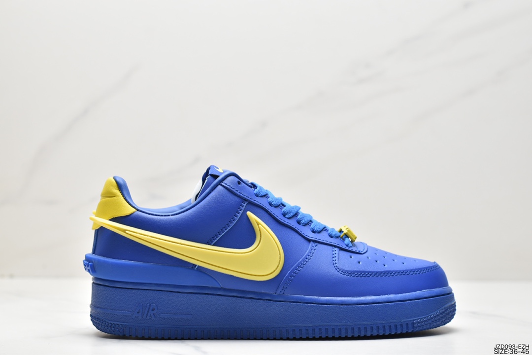 耐克 AMBUSH x Nike Air Force 1 Low”Blue/Yellow” 空军一号 低帮百搭 休闲运动板鞋 DV3464-001