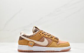 耐克 Nike SB Dunk Low 熊熊联名 小麦色 经典百搭休闲运动板鞋 DZ5350-288