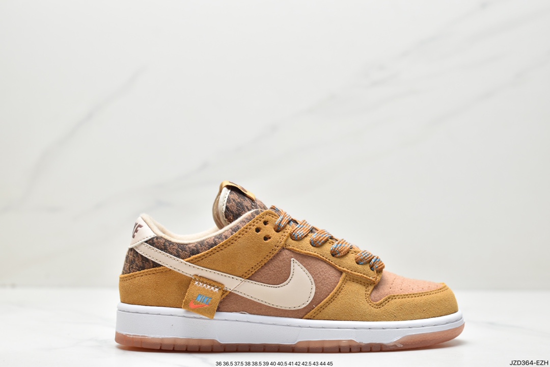 耐克 Nike SB Dunk Low 熊熊联名 小麦色 经典百搭休闲运动板鞋 DZ5350-288