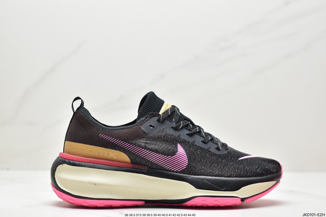 耐克 Nike ZoomX Invincible Run Flyknit 3 黑粉 轻量飞织 低帮 休闲运动慢跑鞋 DR2660-200