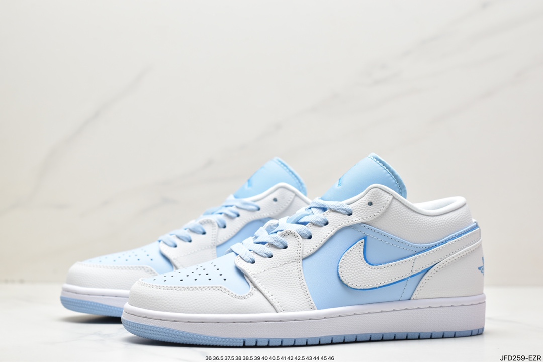 篮球鞋, 乔丹, Jordan Air Jordan 1Low“ce Blue", Jordan, DV1299-104, Air Jordan 1 Low, Air Jordan 1, Air Jordan - 乔丹 Jordan Air Jordan 1Low“ce Blue"防滑耐磨 低帮 复古篮球鞋 DV1299-104