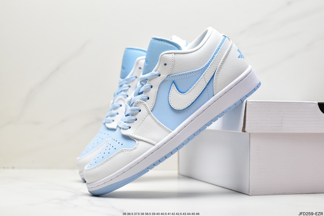 篮球鞋, 乔丹, Jordan Air Jordan 1Low“ce Blue", Jordan, DV1299-104, Air Jordan 1 Low, Air Jordan 1, Air Jordan - 乔丹 Jordan Air Jordan 1Low“ce Blue"防滑耐磨 低帮 复古篮球鞋 DV1299-104