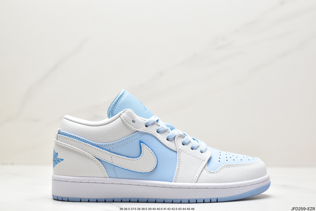 乔丹 Jordan Air Jordan 1Low“ce Blue”防滑耐磨 低帮 复古篮球鞋 DV1299-104