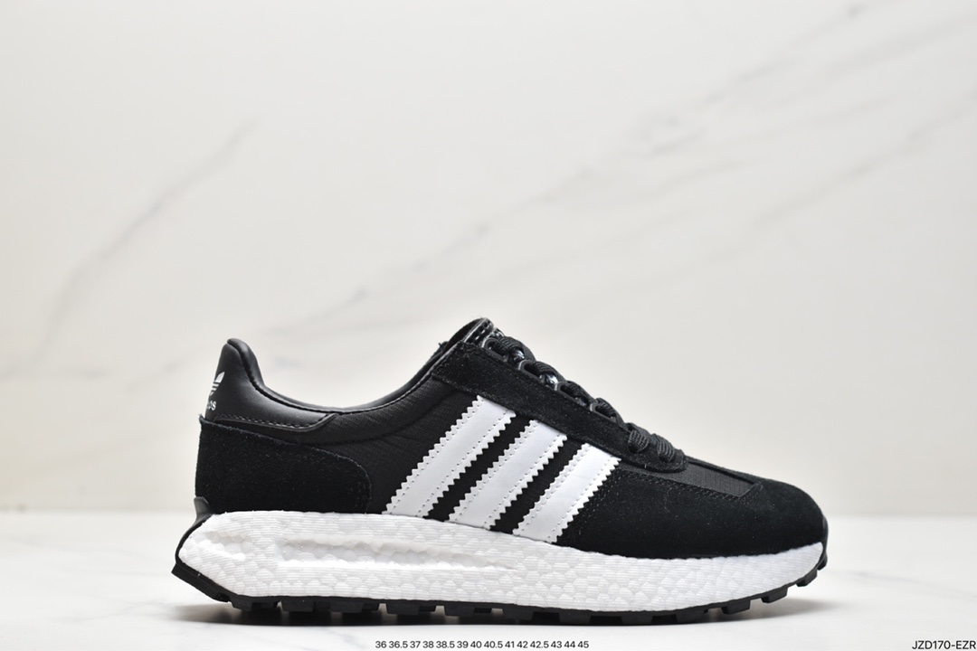 阿迪达斯 adidas Racing E5 Boost Prototype 轻盈透气 复古 低帮 运动慢跑鞋 GV9227