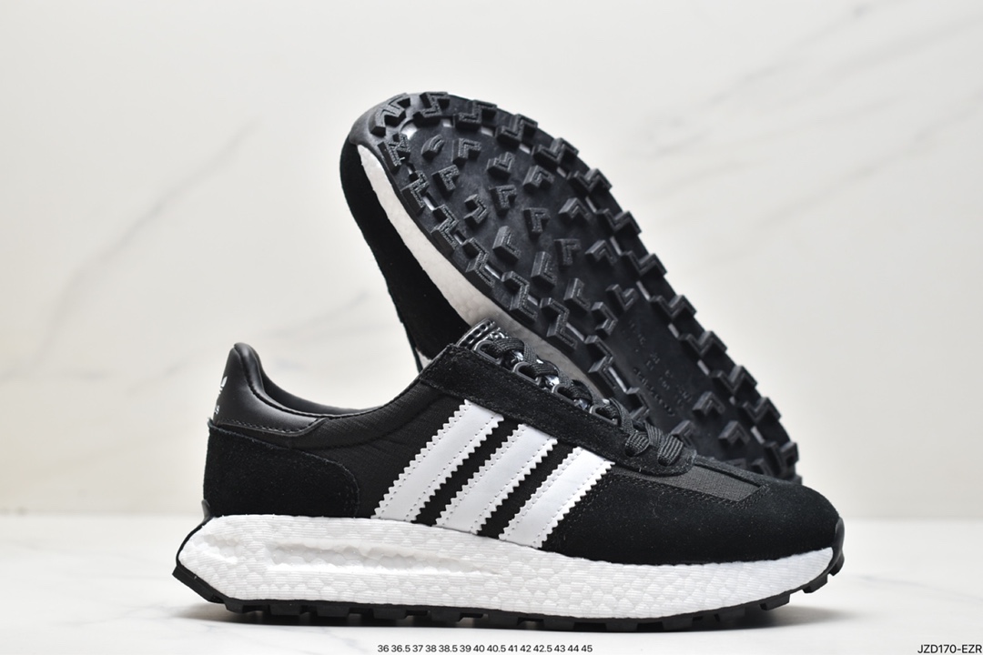 阿迪达斯, 跑鞋, 慢跑鞋, GV9227, Boost, adidas Racing E5 Boost Prototype, Adidas - 阿迪达斯 adidas Racing E5 Boost Prototype 轻盈透气 复古 低帮 运动慢跑鞋 GV9227