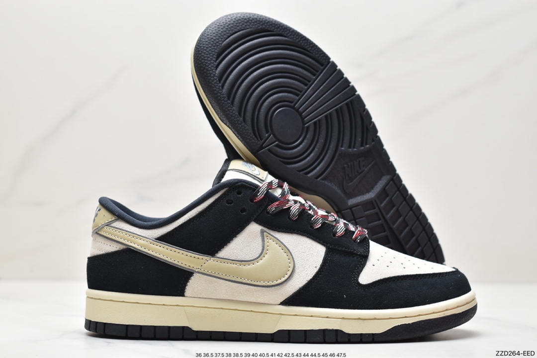 篮球鞋, 板鞋, Zoom Air, Zoom, Nike Dunk Low"Black Suede", Nike Dunk Low, Nike Dunk, NIKE, DV3054-001, Dunk Low, Dunk, Black - 耐克 Nike Dunk Low"Black Suede" 防滑耐磨低帮 板鞋 黑白椰奶熊猫 DV3054-001