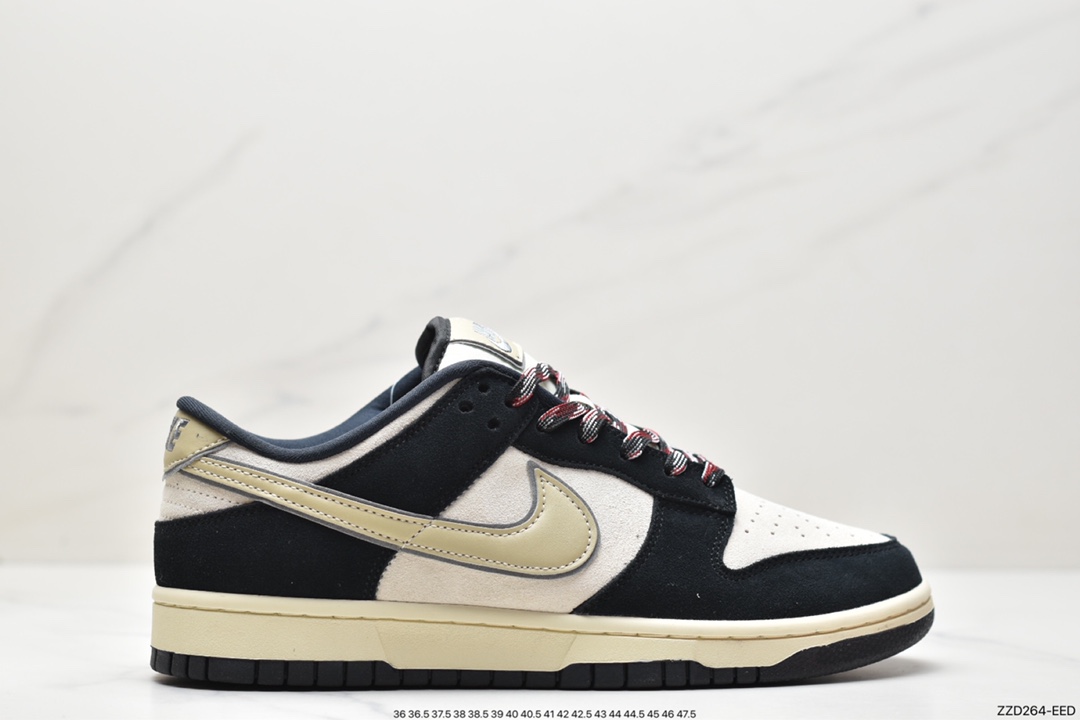 耐克 Nike Dunk Low”Black Suede” 防滑耐磨低帮 板鞋 黑白椰奶熊猫 DV3054-001