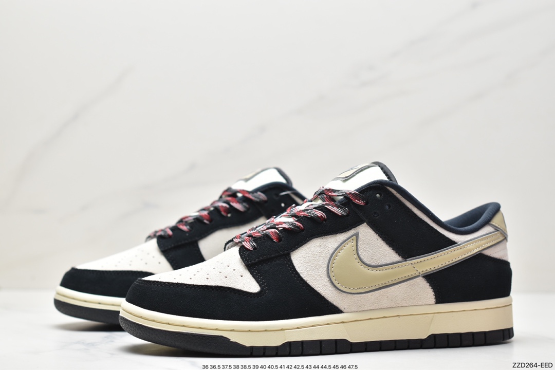 篮球鞋, 板鞋, Zoom Air, Zoom, Nike Dunk Low"Black Suede", Nike Dunk Low, Nike Dunk, NIKE, DV3054-001, Dunk Low, Dunk, Black - 耐克 Nike Dunk Low"Black Suede" 防滑耐磨低帮 板鞋 黑白椰奶熊猫 DV3054-001