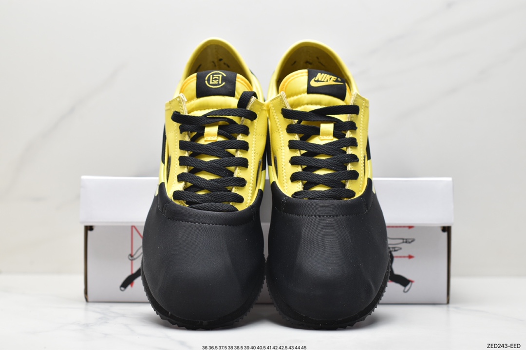 跑步鞋, Swoosh, Nike Cortez, NIKE, DZ3239-001, CLOTx Nike Cortez"Bruce Lee", CLOT - CLOTx Nike Cortez"Bruce Lee"李小龙功夫 减震防滑 跑步鞋 DZ3239-001