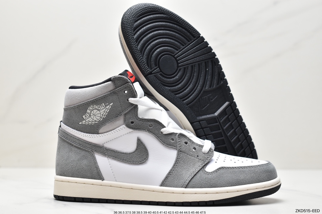 高帮, 篮球鞋, 乔丹, Jordan, DZ5485-051, Black, Aj1, Air Jordan 1 High " Washed Black ", Air Jordan 1, Air Jordan - 乔丹 AJ1 Air Jordan 1 High  " Washed Black " 灰黑 放缓耐磨 高帮 休闲篮球鞋 DZ5485-051