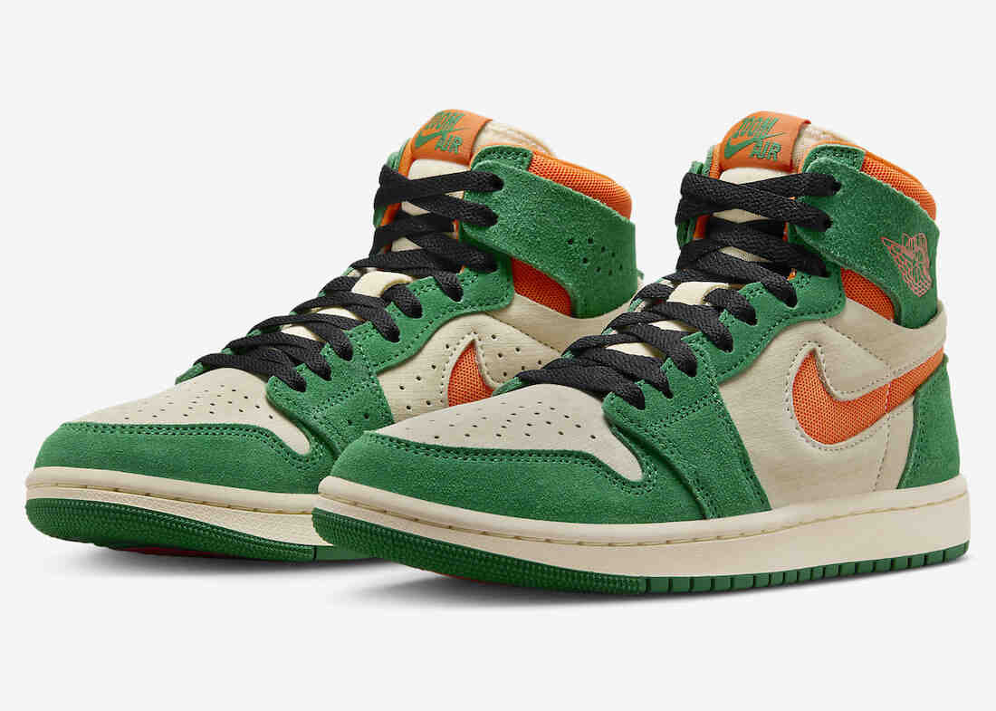 Air Jordan 1 High Zoom CMFT 2 Pine Green Orange Blaze DV1305-308