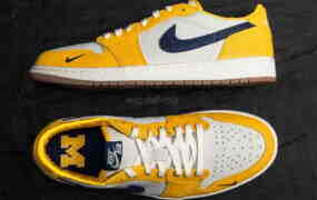 详细了解Air Jordan 1 Low OG “Michigan” PE