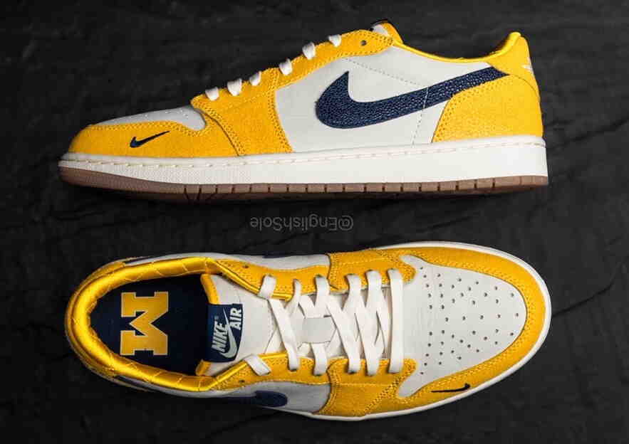 详细了解Air Jordan 1 Low OG “Michigan” PE